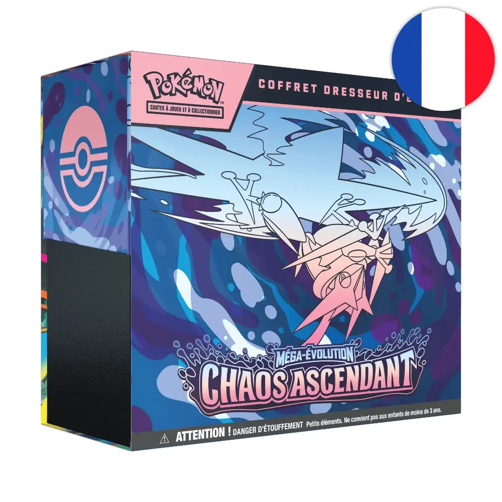 Formats de produits Méga-Évolution – Chaos Ascendant ME04 à surveiller : boosters, ETB, bundle, tripack et display