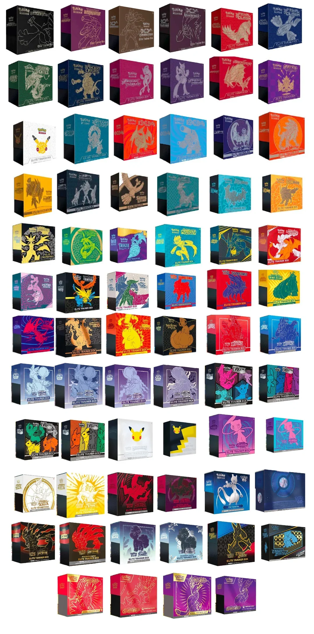 Collection d'ETB Pokémon disponibles à la Fnac