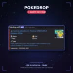 ETB Pokémon en rayon à la Fnac avec mention restock